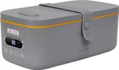 NOVEEN - MLB910 X-LINE Multi Lunch Box - Elektrische Maaltijdverwarmer met Keramische Coating, Digitaal Display en Accessoires - Compact en Stijlvol Design voor Kantoor en Onderweg - Grijs