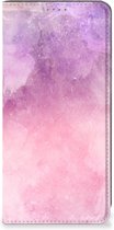Leuk Telefoonhoesje Google Pixel 7 Pro Bookcase Cover Pink Purple Paint