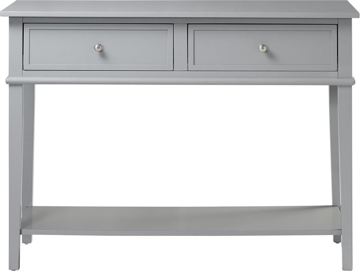 Franklin-Consoletafel - 2-laden - Grijs MDF