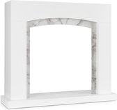 Klarstein Studio Frame II Klarstein Décoration en marbre MDF, Design élégant, Comprend le matériel de montage, Finish en blanc