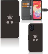 Telefoonhoesje Geschikt voor Samsung Galaxy A04e Wallet Book Case Verjaardagscadeau Gorilla