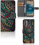 GSM Hoesje Nokia G22 Flip Case Aztec