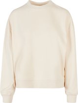 Ladies Oversized Crewneck Sweater met ronde hals White Sand - 4XL