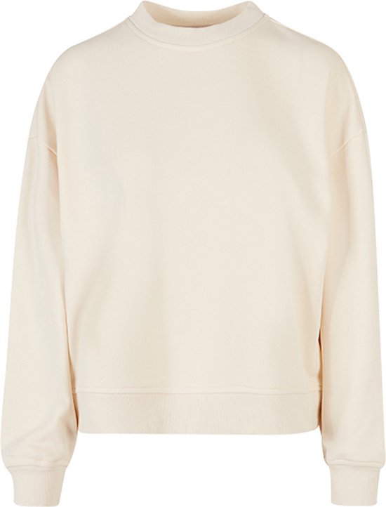 Ladies Oversized Crewneck Sweater met ronde hals White Sand - 4XL