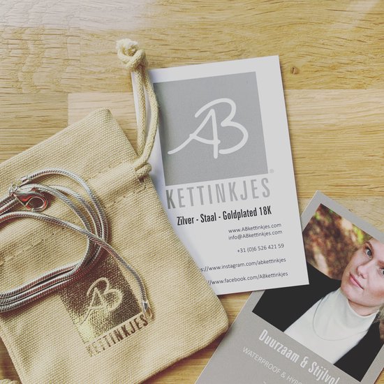 Chaînes AB - Collier - Chaîne en or - Serpent - Boule - Or - Plaqué or - 18K