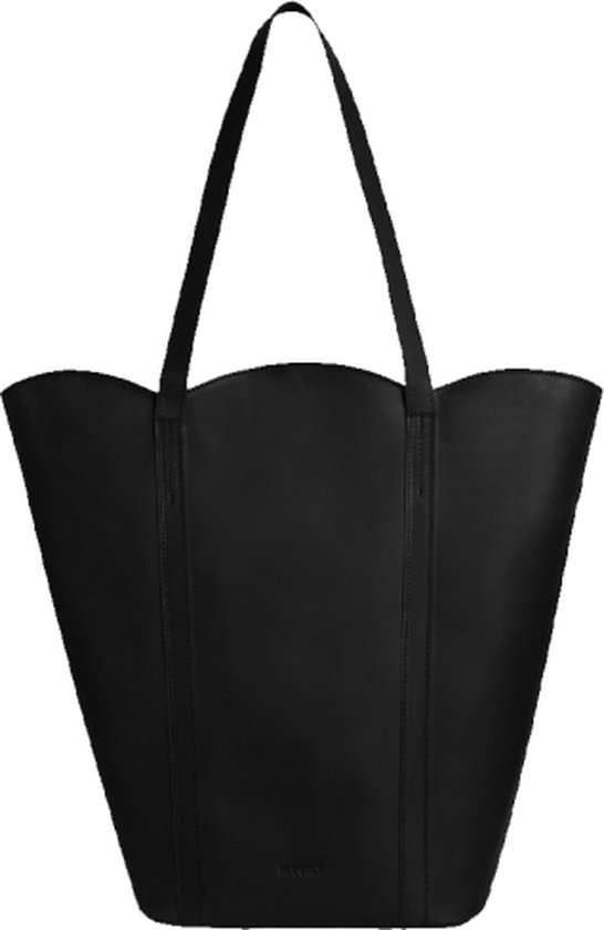 My Rose Bag Leer – Zwart