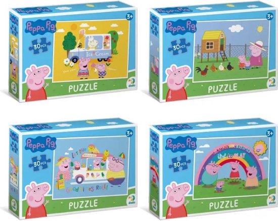 DODO Toys - Puzzle Peppa Pig - 30 pièces - 20x27 cm - speelgoed Peppa Pig 3+  - Puzzle