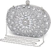 Sac de soirée dames diamant pochette chaîne brillant strass sac à main petit sac à bandoulière pour la party de mariage