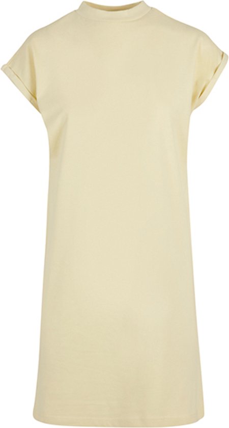 Super Oversized damesshirt 'Turtle Shoulder Dress' Soft Yellow - 3XL