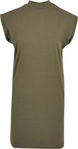 Super Oversized damesshirt 'Turtle Shoulder Dress' Olive - M
