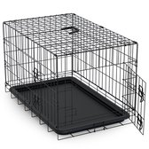 Avalo Dog Bench L - Bench Pour Chiens - Cage Pliable - 2 Portes - 92x57x64 CM