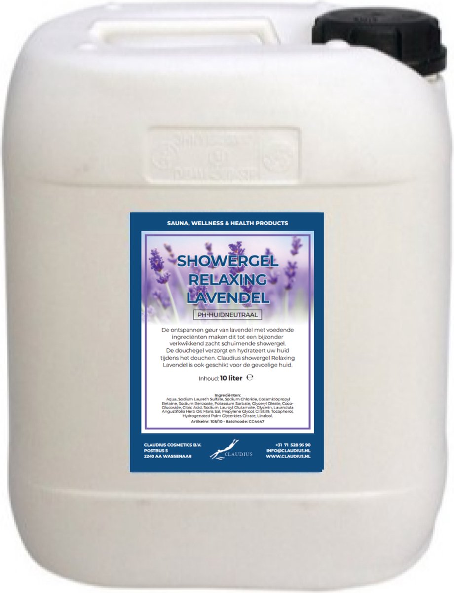 Goedkoopste Claudius Douchegel Relaxing Lavendel 10 liter - Showergel