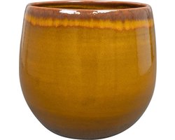 Ter Steege - Keramiek Bloempot - Geel - D33 x H30 cm - Opening 25,5 cm