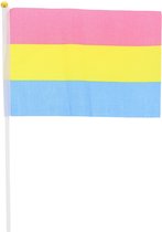 Zac's Alter Ego - Handheld Pansexual 30 x 16.5cm Vlag - Multicolours