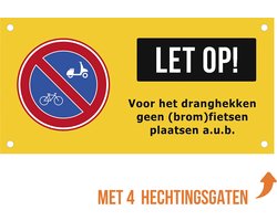 Pictogram/ bord + boorgaten | 