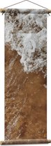 Textielposter - Water - Zand - Zee - 30x90 cm Foto op Textiel
