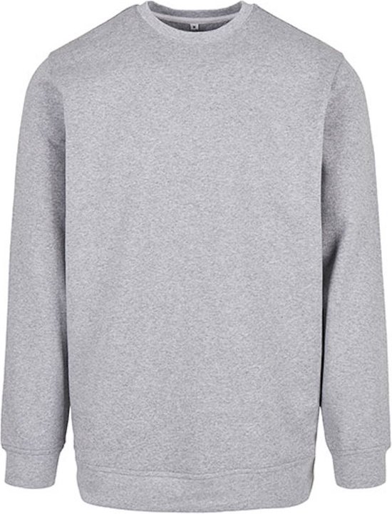 Basic Crewneck Sweater met ronde hals Heather Grey - L