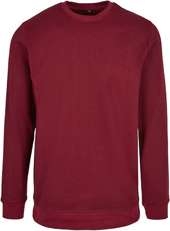 Basic Crewneck Sweater met ronde hals Burgundy - 3XL