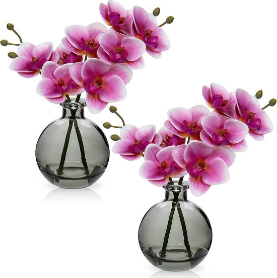 Vase orchidées artificielles