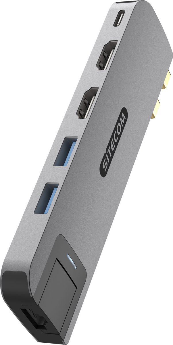 Macbook Multiport hub 6 in 2 for Magsafe Macbook Pro 14-16"