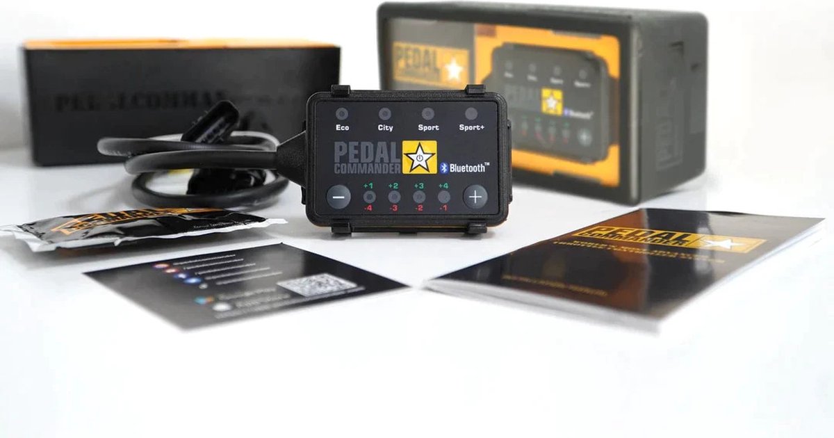 Pedal Commander Plug & Play Gaspedaal Tuning Box voor Audi A1 A3 A4 A5 A6 A7 A8 Q2 Q3 Q5 R8 TT | De modi: ECO, City, Sport en Sport+