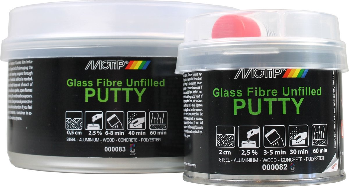 Motip Polyester Glasvezelplamuur - 250 g