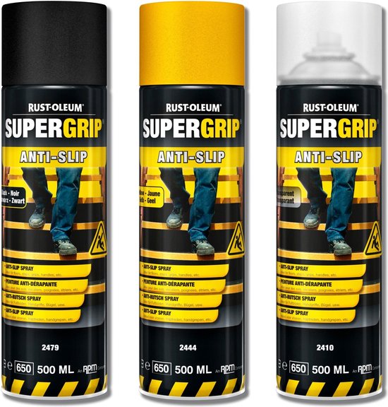 Rust-Oleum Anti-Slip Spray in spuitbus 500ml - Zwart | bol.com