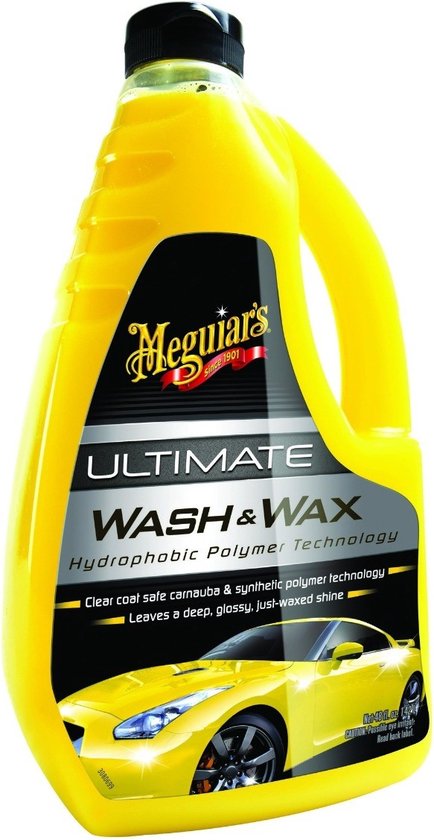 Meguiar's Ultimate Wash & Wax - Autowax - 1,42L - Carnauba & Polymeren - Verlengt Autowax Bescherming cadeau geven