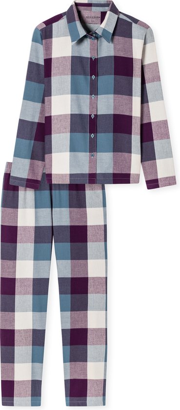 Schiesser Pyjama Lange - Selected Premium Dames Pyjamaset - Maat M