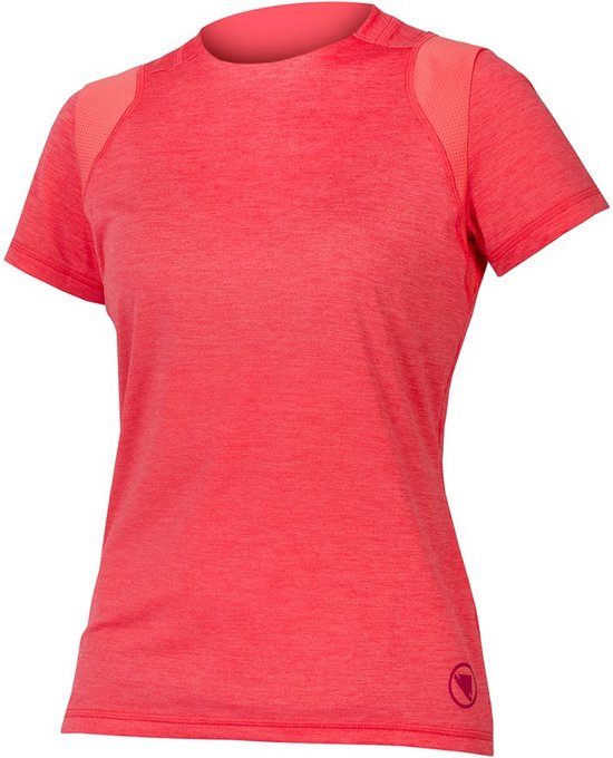 Endura Singletrack T-shirt Met Korte Mouwen Rood XL Vrouw