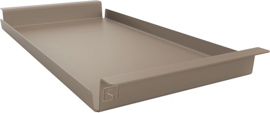 Dienblad Medium | Champagne - Clay | Rechthoek | Industrieel | Design | Gepoedercoat | Metaal | Aluminium | Fliptray | 61 × 29 × 5 cm