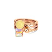 Melano Twisted Tropical Summer Ringen Set - Rosekleurig - Dames - Maat 52