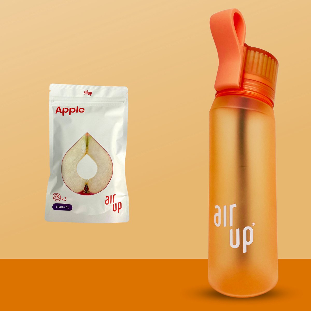 Air up Drinkfles - Inclusief 3 Pods - Starterset - 650 ml - Electric Orange