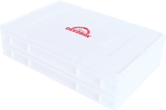 2 Plaques Pâte à Pizza XL + 1 Couvercle - Plaque Pâte Horeca - Caisse Pâte - 600 x 400 x 85 mm