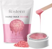 Rostem® Luxe Harskorrels - Hard Wax Beans - Hotwax - Wax Bonen - Pink Rose 1KG - Incl. 10 Spatels