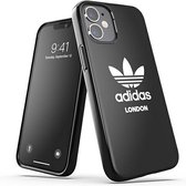 Adidas OR London Back Case - Geschikt voor Apple iPhone 12 Mini (5.4") - Zwart