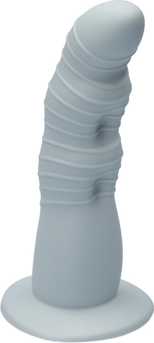 Goedkoopste Ylva & Dite - Rhea - Siliconen Dildo met zuignap - Made in Holland - Pastel Grijs