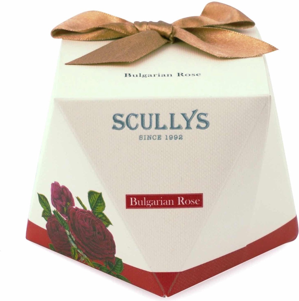 Scullys Diamant geschenkdoos - Bulgaarse Roos etherische olie giftset - Cadeauset Handcrème, Lippenbalsem, Rozenzeep