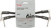 Fender Professional Patch Cable 0,15m BLK - Patchkabel