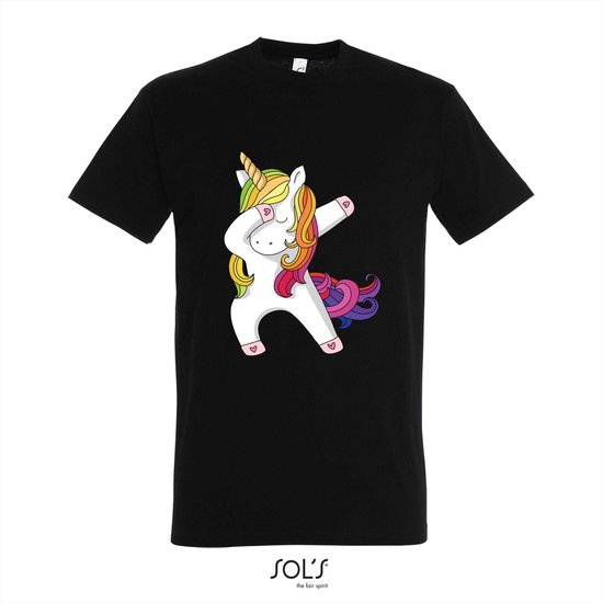 T-shirt Unicorn Dancing - T-shirt korte mouw - zwart - 4 jaar