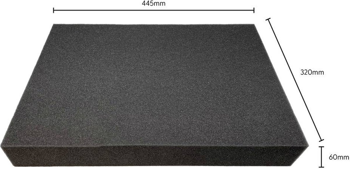 Berger & Schröter 60824 RG2540 Plukschuiminlegstuk (l x b x h) 455 x 320 x 60 mm