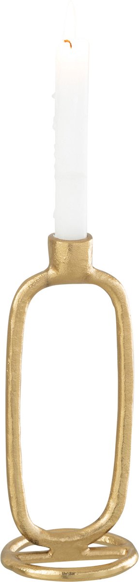 J-Line kaarshouder Ovaal - aluminium - goud