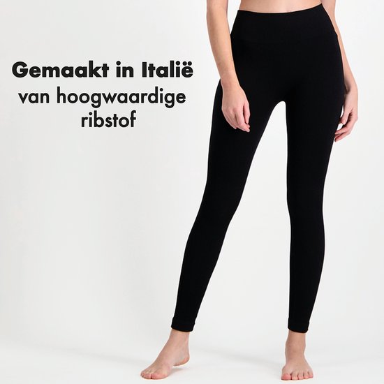Sportlegging Dames High Waist - Squat Proof - Luxe Ribstof - Naadloos -  Made in Italy... | bol.com