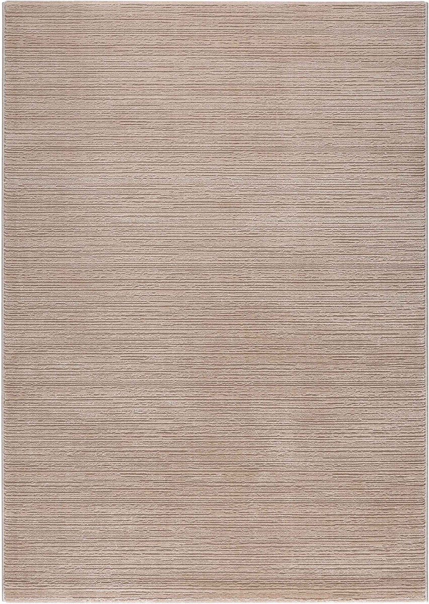 Flycarpets Eleganza Modern Laagpolig Gestreept Vloerkleed - Beige - 120x170 cm