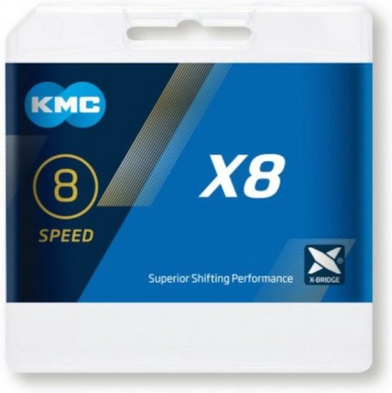 KMC Zilveren fietsketting - 6/7/8-speed - 114 schakels - Anti-roest - MTB & Race van KMC — afbeelding 3