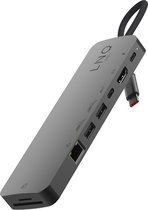 Linq byELEMENTS 9in1 SSD Pro USB-C Multiport Hub - Grijs