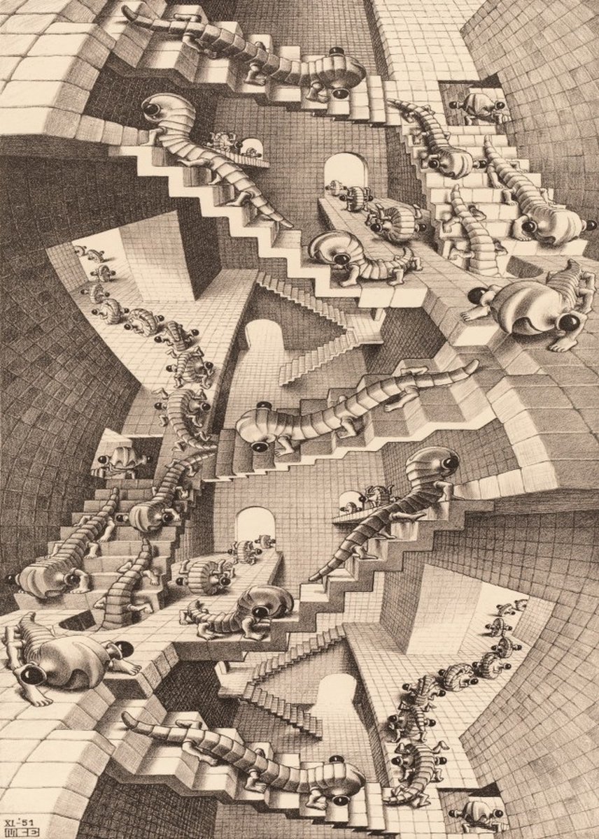 The House of Stairs - M.C. Escher (1000)