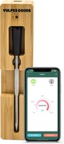 Bol.com Vulpes Goods® Kitchen - Vleesthermometer Pro - BBQ thermometer - Oventhermometer - Draadloos Bluetooth & App - RVS & Fas... aanbieding