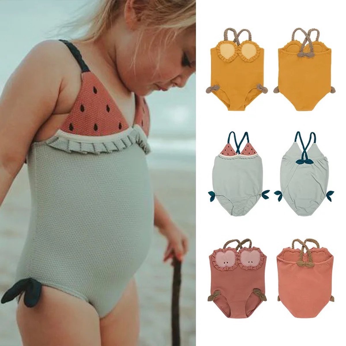 Rammelaar&Co Badpak Watermeloen - Badpak Meisjes — afbeelding 2