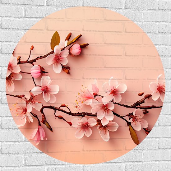 Muursticker Meisje met Roze Eenhoorn